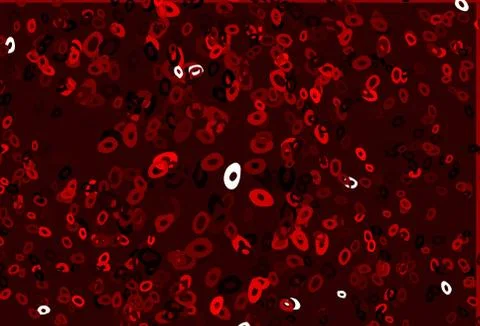 Dark Red vector background with bubbles. Illustrazione stock
