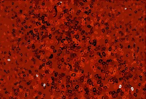 Dark Red vector background with bubbles. Stock Illustration