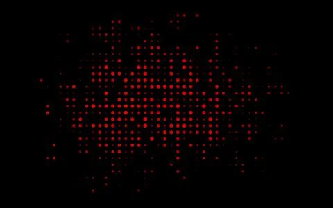 Dark Red vector background with bubbles. Illustrazione stock