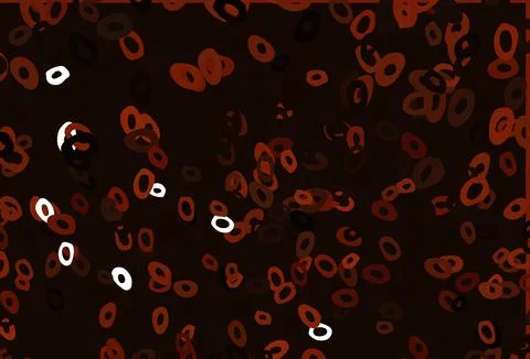 Dark Red vector background with bubbles. Stock Illustration