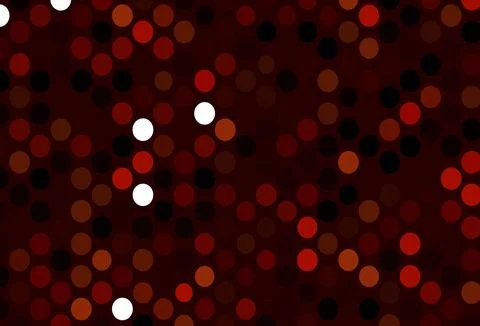Dark Red vector background with bubbles. Illustrazione stock