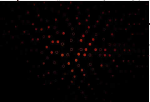 Dark Red vector background with bubbles. Stock Illustration