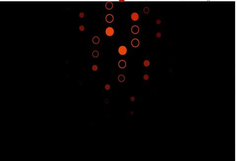 Dark Red vector background with bubbles. Illustrazione stock