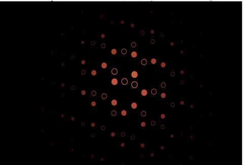Dark Red vector background with bubbles. 스톡 일러스트