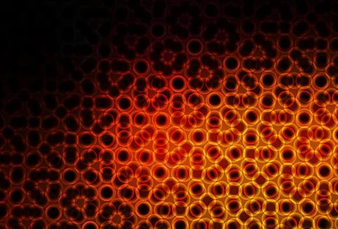 Dark Red vector background with bubbles. Illustrazione stock