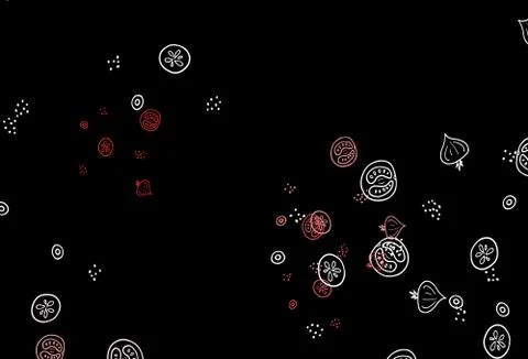 Dark Red vector background with cuisine gourmet. Stock Illustration