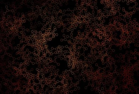 Dark Red vector background with forms of artificial intelligence. Illustrazione stock
