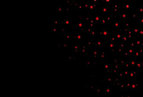 Dark red vector background with triangles, circles, cubes. Illustrazione stock