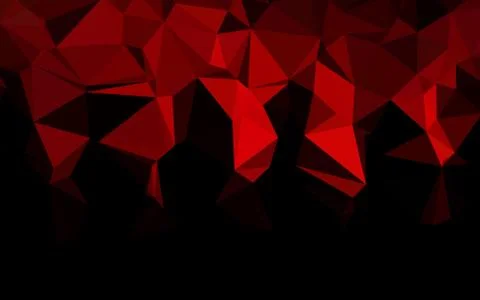 Dark Red vector blurry triangle pattern. Stock Illustration
