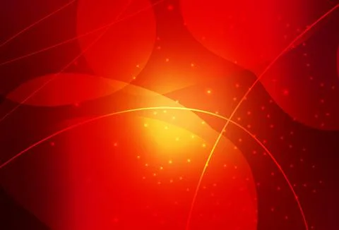 Dark Red vector Circles, lines with colorful gradient on abstract background. Ilustración de archivo