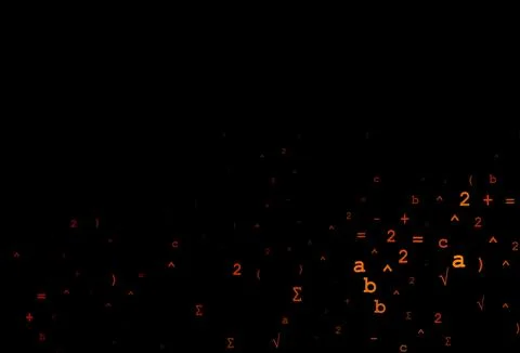 Dark Red vector cover with math elements. Illustrazione stock