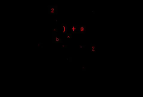 Dark Red vector cover with math elements. Stock Illustration