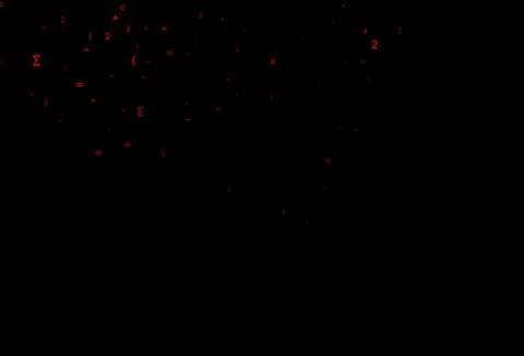 Dark Red vector cover with math elements. Illustrazione stock