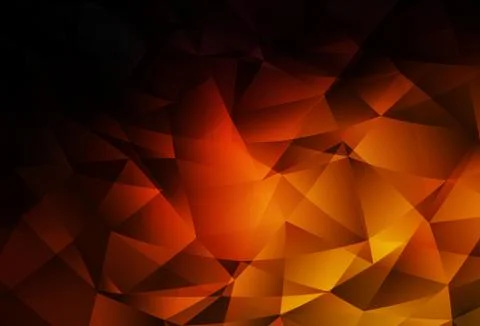 Dark Red vector gradient triangles pattern. Stock Illustration