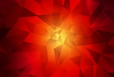 Dark Red vector gradient triangles pattern. Illustrazione stock