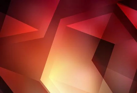 Dark Red vector gradient triangles pattern. Stock Illustration