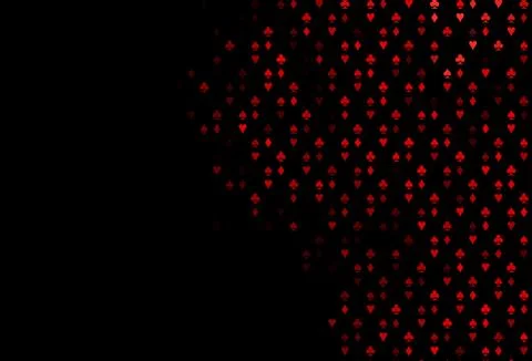 Dark Red vector layout with elements of cards. Stock Illustration