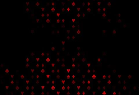 Dark Red vector layout with elements of cards. Stock Illustration