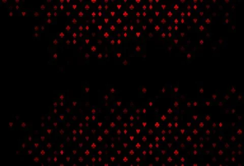 Dark Red vector layout with elements of cards. Stock Illustration