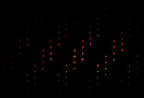 Dark Red vector layout with elements of cards. Stock Illustration