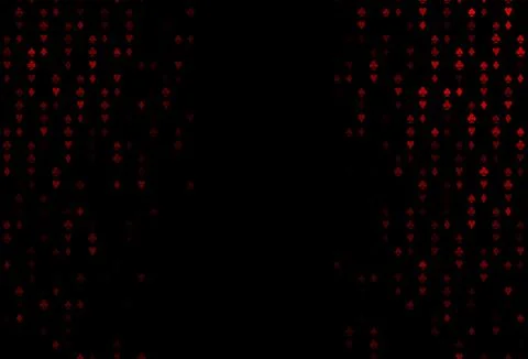 Dark Red vector layout with elements of cards. 스톡 일러스트