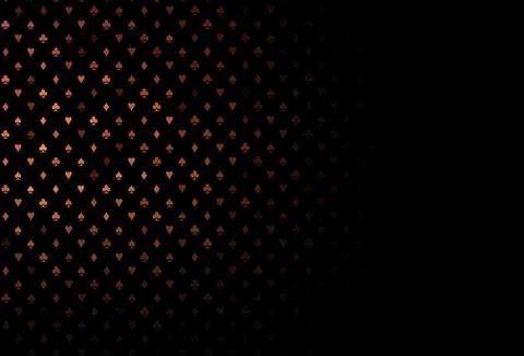 Dark red vector layout with elements of cards. Stock Illustration