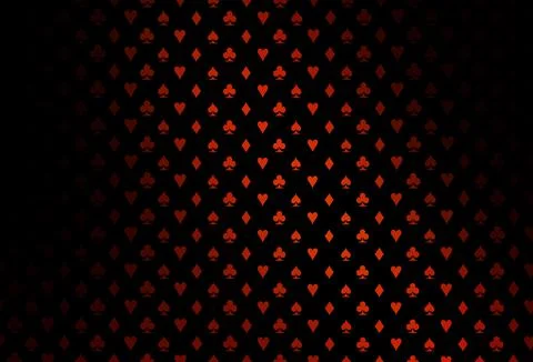 Dark red vector layout with elements of cards. Illustrazione stock