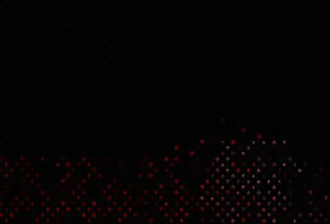 Dark red vector layout with elements of cards. Illustrazione stock