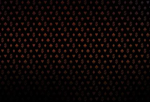 Dark red vector layout with elements of cards. Illustrazione stock