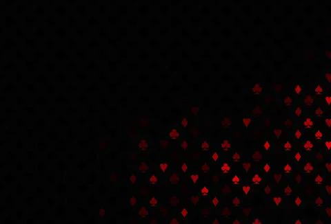 Dark red vector layout with elements of cards. 스톡 일러스트