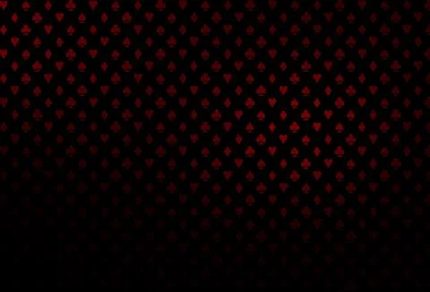 Dark red vector layout with elements of cards. Illustrazione stock