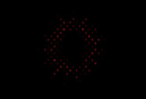 Dark red vector layout with elements of cards. Illustrazione stock