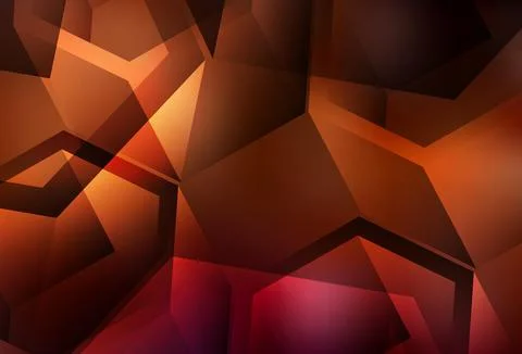 Dark Red vector layout with rectangles, triangles. Stock Illustration