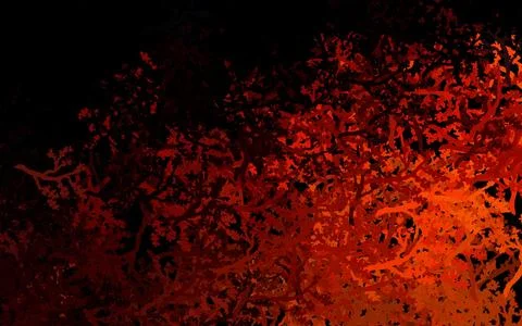 Dark Red vector natural pattern with trees, branches. Stock Illustration