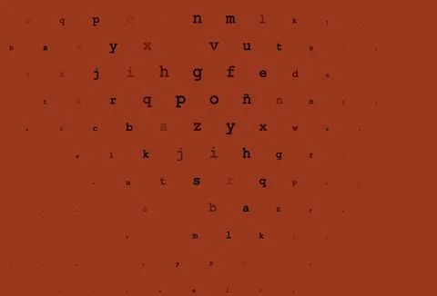 Dark red vector pattern with ABC symbols. 스톡 일러스트
