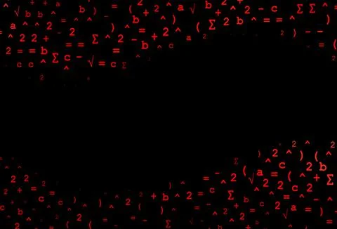 Dark Red vector pattern with arithmetic signs. Stock Illustration