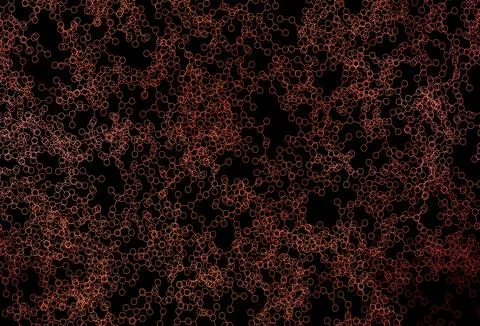 Dark Red vector pattern with artificial intelligence network. Illustrazione stock