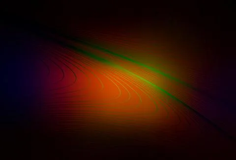 Dark Red vector pattern with bent lines. Illustrazione stock