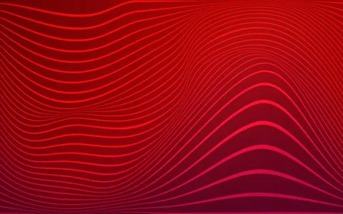 Dark Red vector pattern with bent ribbons. Modern gradient abstract illustrat Stockillustratie