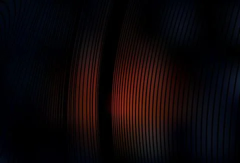 Dark Red vector pattern with bent lines. 스톡 일러스트