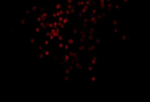 Dark Red vector pattern with christmas snowflakes. 스톡 일러스트