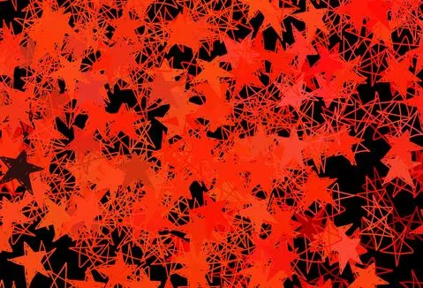 Dark Red vector pattern with christmas snowflakes, stars. 스톡 일러스트