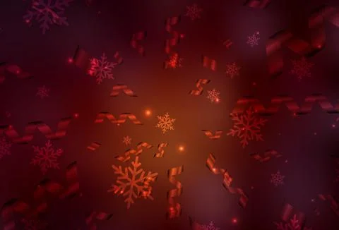 Dark Red vector pattern in Christmas style. Stock Illustration