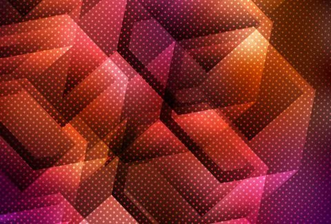 Dark Red vector pattern with colorful hexagons. Stock Illustration