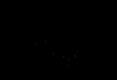 Dark Red vector pattern with music elements. Illustrazione stock