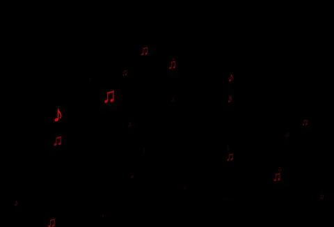 Dark Red vector pattern with music elements. 스톡 일러스트