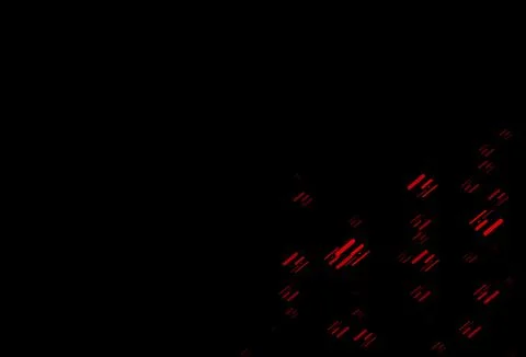 Dark Red vector pattern with narrow lines. Stock Illustration