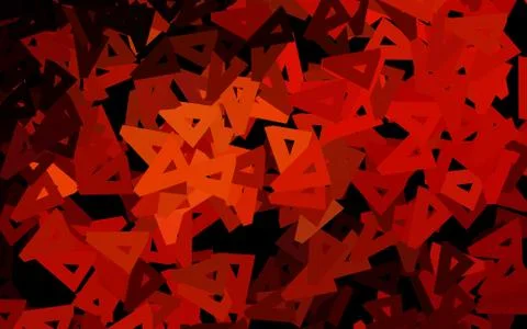 Dark Red vector pattern with polygonal style. Stock Illustration