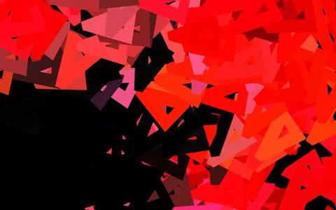 Dark Red vector pattern with polygonal style. 스톡 일러스트