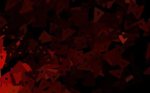 Dark Red vector pattern with polygonal style. Illustrazione stock
